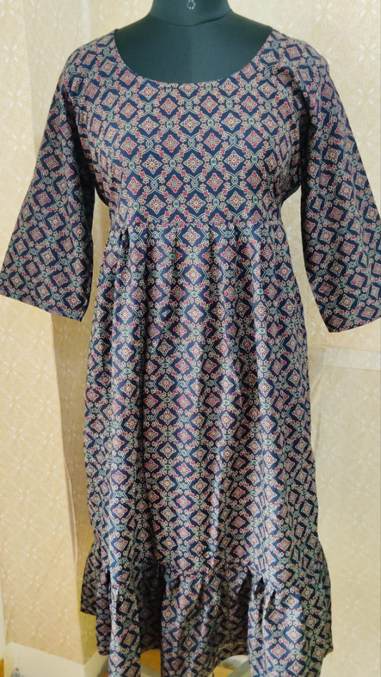 Ajrak frock style🌼AGAF134🌼