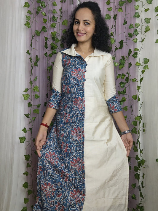 Shirt Collar Kurti with bottom✨AGCK230✨