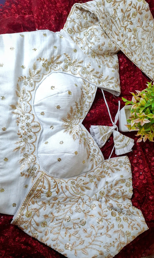 Heavy Embroidery Padded Blouse AG-CB197