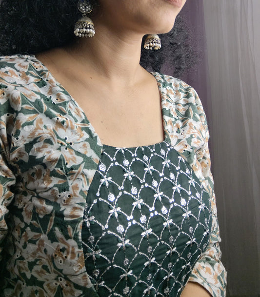 Printed Hakoba with patch✨AGPHK243✨