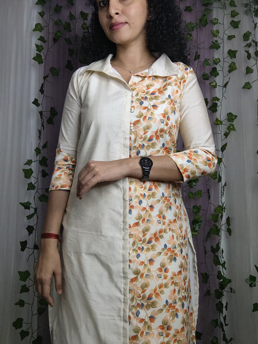 Shirt Collar Kurti with bottom✨AGCK229✨