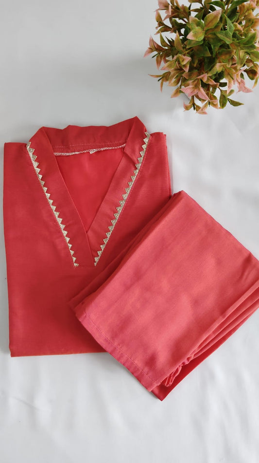 Cotton Silk Coord Set AG-CSK137