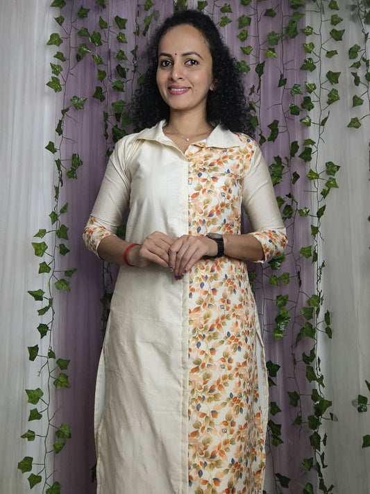 Shirt Collar Kurti with bottom✨AGCK229✨