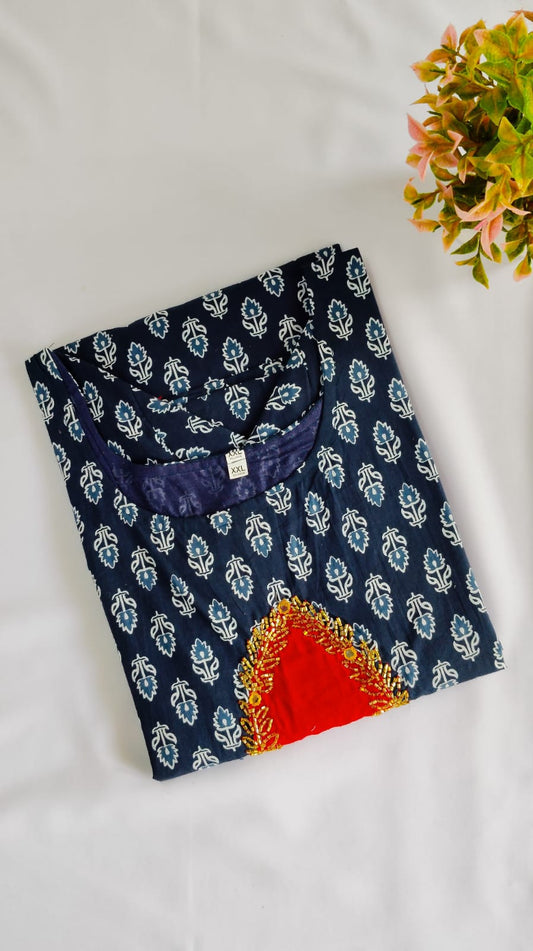 Cotton handwork Kurtis   AG-CHK143
