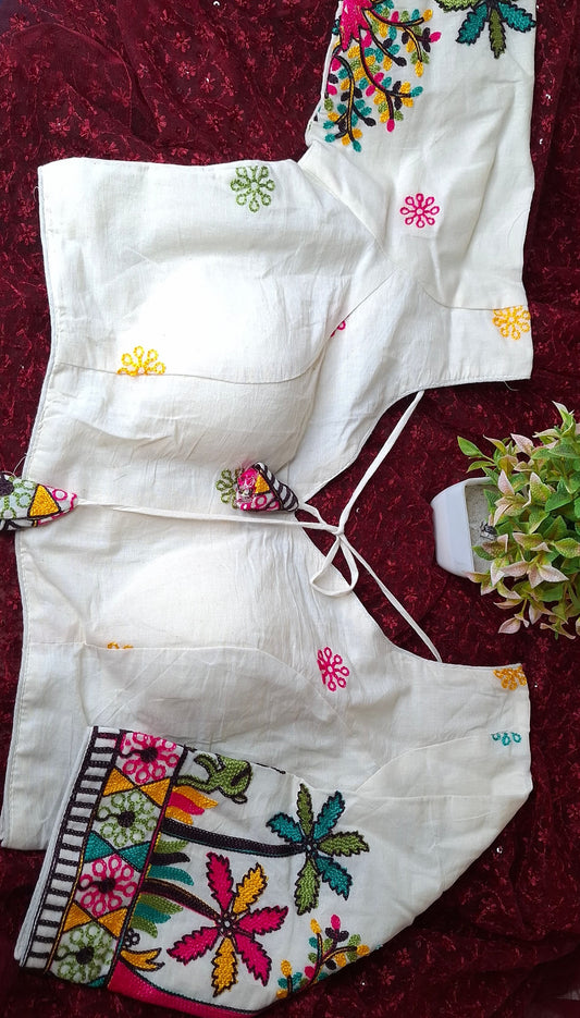 Heavy Embroidery Padded blouse AG-CB200