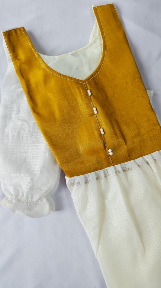 Net cotta pleated A-line AG-NA155