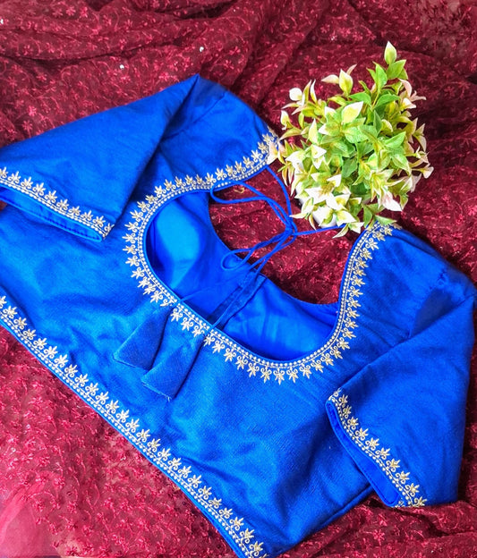 Heavy Embroidery padded blouse AG-CB199