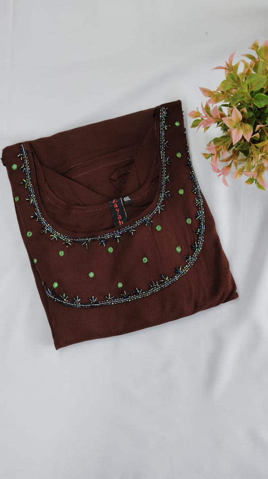 Rayon Handwork Kurtis AG-RHK110