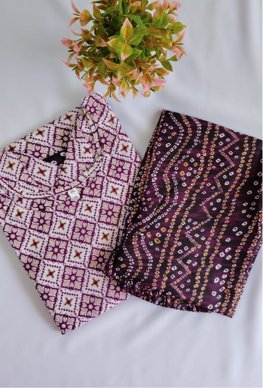 Flex Cotton Kurti Bottom Set AG-FCK118