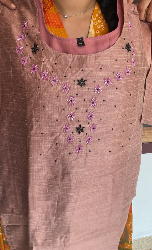Cotton silk handwork Kurti✨AGSHD2✨