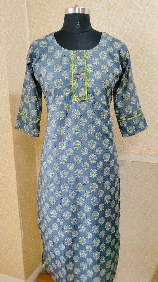 Printed Hakoba Kurti✨  AGPHK204✨
