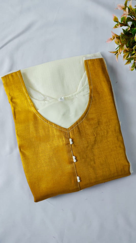 Net cotta pleated A-line AG-NA155