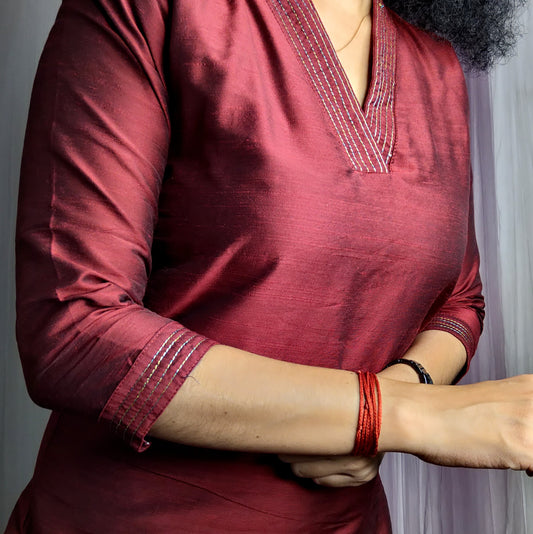 Cotton Silk Coord set ✨AGCSK243✨